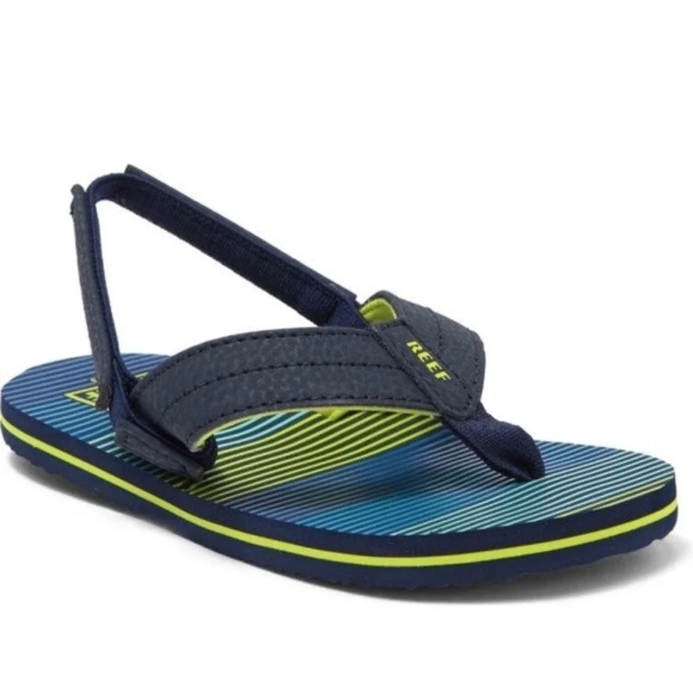 NWT Reef Little Boys Unisex Toddler Walkers Water Slingback Slipper Sandal 6